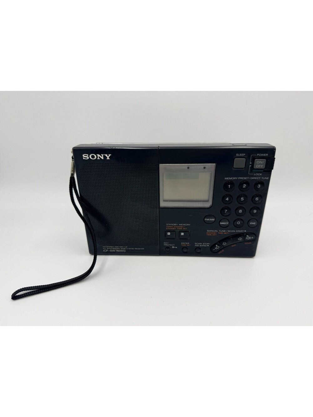 Sony ICF-SW7600G AM/FM/SW Portable World Band Radio Receiver Working + antenna